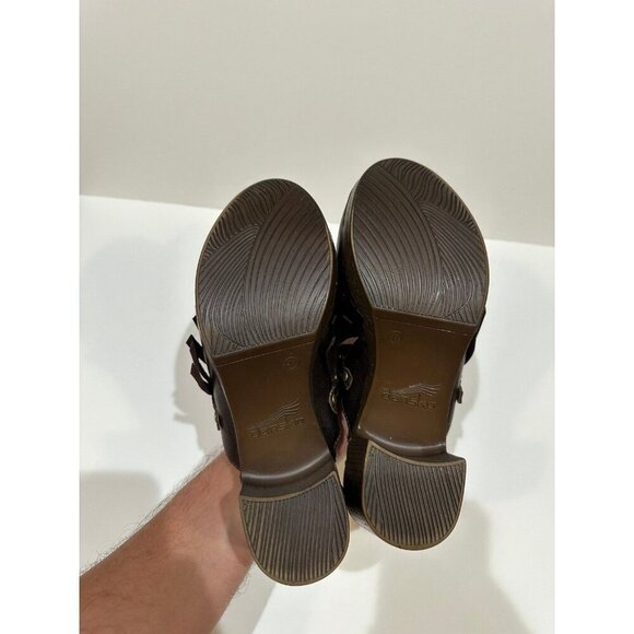 Dansko Deni Mule Clog Fringe Studded Women's Size 41 - Picture 10 of 11